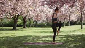 15 Min. Yoga zum Erden und Zentrieren _ Stabilität & Innere Ruhe im Kirschblüten-Meer 🌸🌸🌸_ No Han