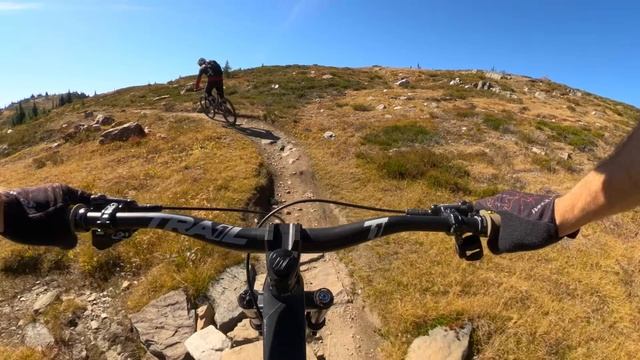 This is why biking is SO MUCH BETTER than hiking (the helicopter helps too)