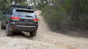 Wk2 Jeep Grand Cherokee offroad in Lerderderg State Park