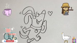 How To Draw a Cute Dog | рисунок собаки для детей | Bolalar uchun it rasm chizish