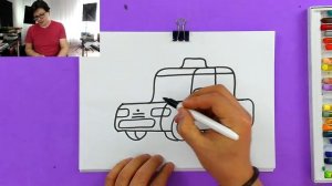 ТАКСИ как нарисовать машину - просто рисуем с РыбаКит