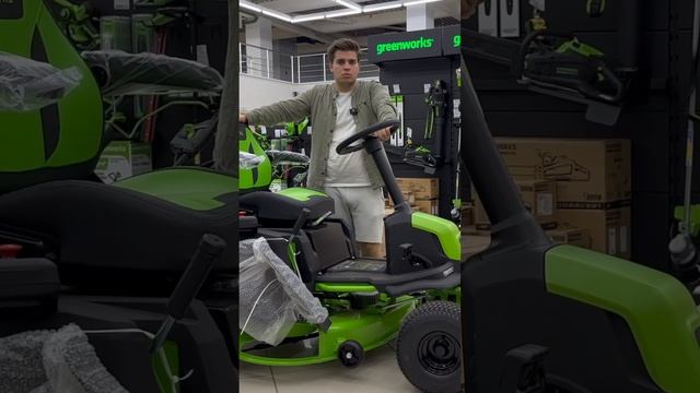 20 соток - 30 мин райдер Greenworks #greenworks