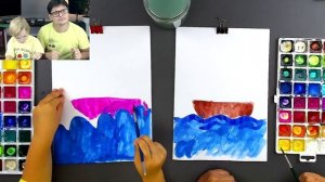 Рисуем красками с Ариной - уроки рисования от РыбаКит