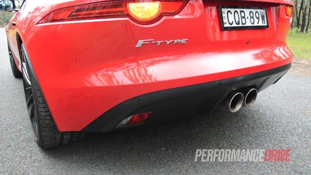 Jaguar F-Type V6 engine sound and 0-100km/h смотреть онлайн