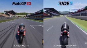 MotoGP 23 vs RIDE 5 | Gameplay Comparison
