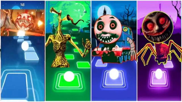 Evil Thomas Train 🌟 Scary Tom Thomas 🌟 Choo Choo Charles 🌟 Spider Thomas ⚡ Tiles Hop EDM Rush! смотреть онлайн