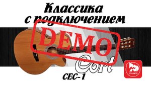 Электроакустическая гитара CORT CEC-1 NAT - демонстрация звучания