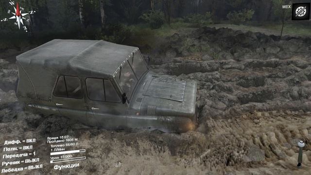 Spintires симулятор бездорожья! #1 изучаем местность(Пытаемся)