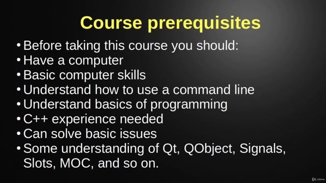 5. Course prerequisites