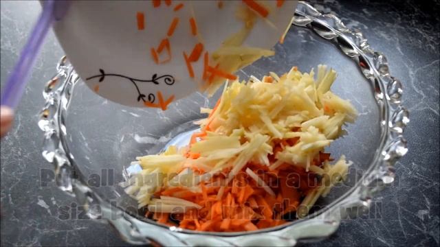quick and easy carrot and apple salad