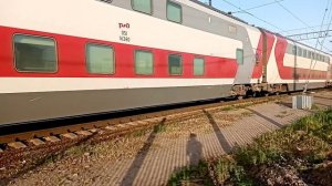 ЭКСКЛЮЗИВ! ЭП20-055 и ЭП20-071 с двухэтажным поездом №104 Москва Адлер