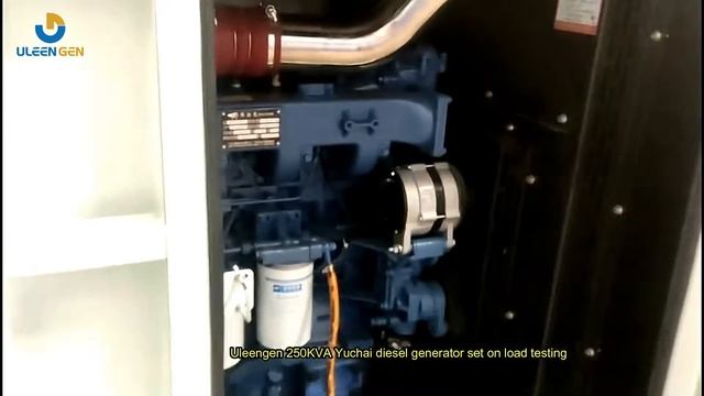 250KVA Yuchai diesel generator set on load testing