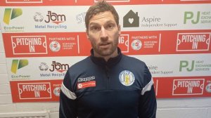 Ian Richards talks after 4-3 win over Lincoln United