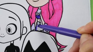 Teen Titans Go Coloring Book Pages Robin Starfire Cyborg Raven Beast Boy