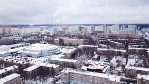 Новогодние Мытищи с высоты птичьего полета 2022. Мытищи с квадрокоптера.