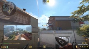 CS2 - Smoke Overpass CT Spawn to Fountain (w jumpthrow)