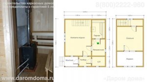 Дом баня из бруса. Проект дома с баней под одной крышей с комнатой отдых и спальней на мансарде