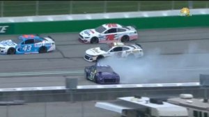 Суарес, Стенхаус-младший и Уэр потерпели крушение в Атланте | NASCAR НА FOX HIGHLIGHTS