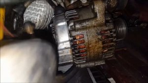 Jaguar X Type Alternator REPLACEMENT 2002 3.0l How to replace belt ac compressor