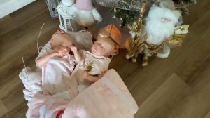 БЛИЗНЯШКИ ДЕВОЧКИ КУКЛЫ РЕБОРН 💖 МАЛЫШКИ РОДИЛИСЬ , ОБЗОР, ПОДАРОК 🎁