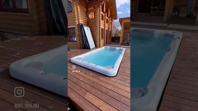 Бассейн с противотоком Wellis Danube Turbine #wellis #строительствобассейна #бассейннадаче #swimspa