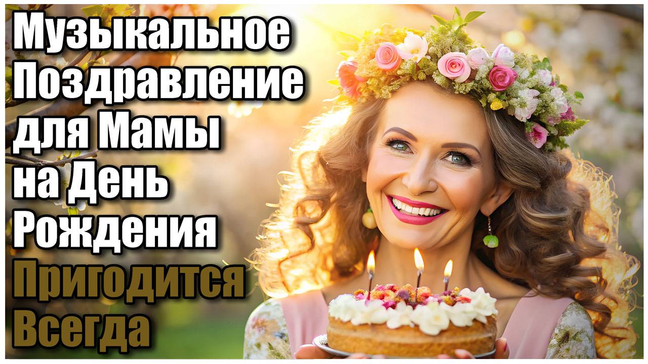 "Мама, с днём рождения, береги себя!" - Красивая Поздравительная Видео Открытка