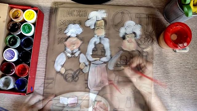 Speed painting - Easter cooks \ Ускоренно видео - Пасхальные повара смотреть онлайн