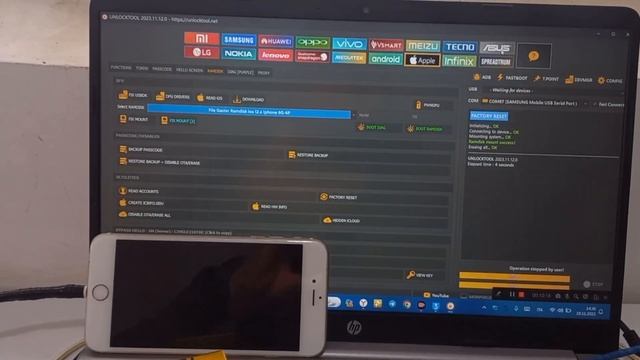IPHONE 6 PLUS. Bypass  с рабочей сетью с помощью Unlock-Tool. IPHONE 6 PLUS icloud dan yechish
