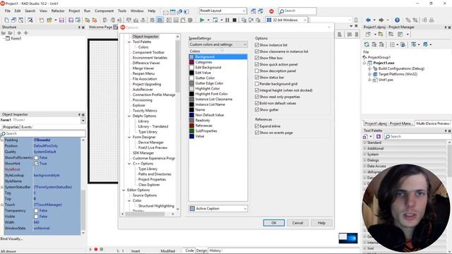 Delphi Programming Course (FMX): 4.2 - Customizing the IDE Layout