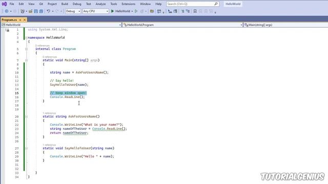 3. Comments and XML Summary Tags | C# Programming for Absolute Beginners