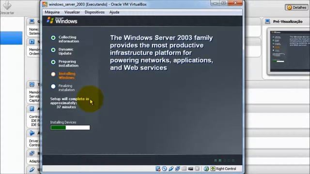 #Aula 3 - Como instalar windows server 2003 no virtual box смотреть онлайн