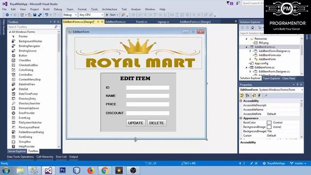 59 | Shopping Mart Application Project In Windows Forms C# | Winforms C# | Part-5 (Hindi/Urdu)