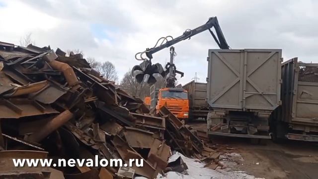НеваЛом. Погрузка лома 28 марта 2022