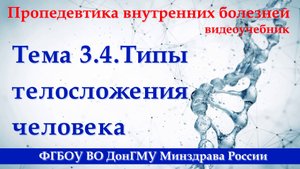Тема 3.4. Типы телосложения человека.