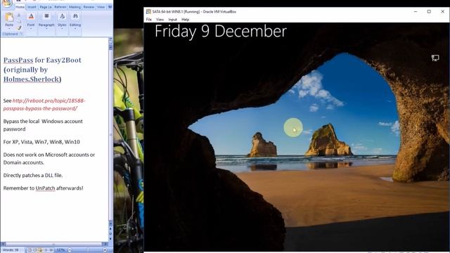 Bypass the Windows XP/7/8/10 local account password (using PassPass for Easy2Boot)