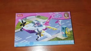 Sluban Girls - Girls Dream Plane - 111 Pcs - New - Building Blocks - M38-B0921B