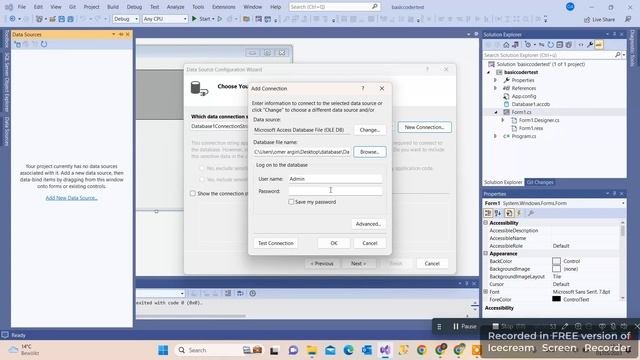 C# How To  Display  MS ACCESS Database In DataGridView | Visual Studio  |