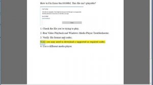 Fix Error 0xc10100bf, This file isn’t playable on Windows