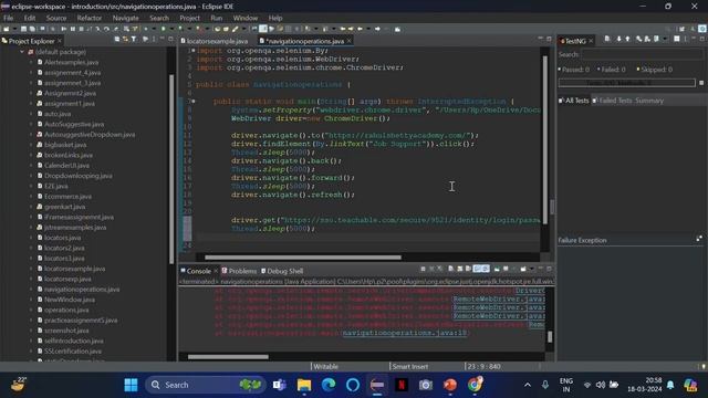 Navigation Methods in Selenium WebDriver | To, Refresh, Back and Forward | get methods (explained)