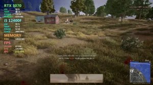 PUBG | RTX 3070 | Max Settings! + i5 12400F