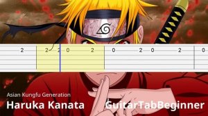 Naruto - Haruka Kanata Tutorial ( Easy Guitar Tab For Beginner )