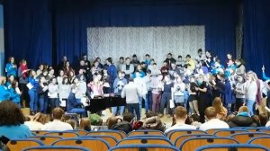 Репетиция флешмоба участников V международного хорового фестиваля им.Г.Е.Терацуянца (22.02.2019)