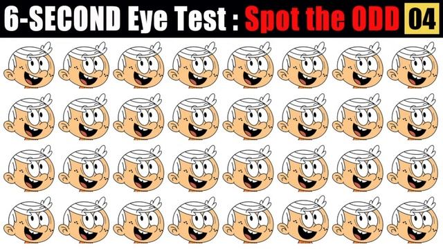 The Loud House 6 Second Fun Vision Test | Quick Eye Riddles FAIL | Find Odd One Out for True Genius смотреть онлайн