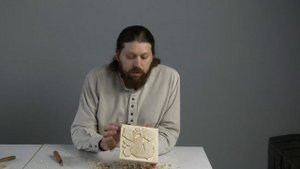 Рельефная резьба. Орнаментальная заставка. Часть 1