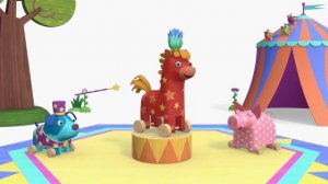 Раскраска для детей🎨  - Деревяшки - Фокусник Гав 🐶  - Учим цвета