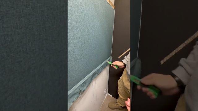 Отделка стен тканьюотделка стен(преимущество в пять раз быстрее чем простая отделка)#ремонтквартир