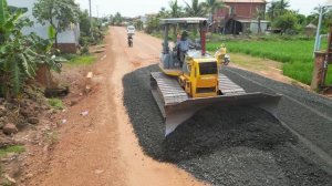Строительство, гравийная дорога