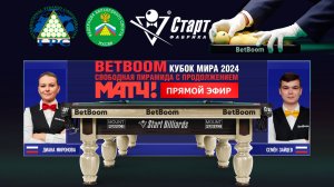 Betboom Кубок Мира 2024. Встреча 6 / 14.10.24. Д. Миронова (RUS) - С.Зайцев (RUS)