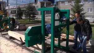 Пилорама "Тайга" г. Красноярск, пиление на "Тайга Т- 3"