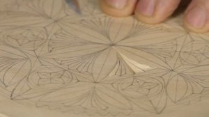 Тарелка с геометрической резьбой. Часть 3